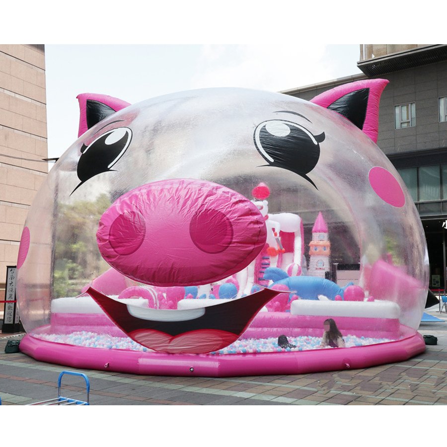 inflatable pig bubble