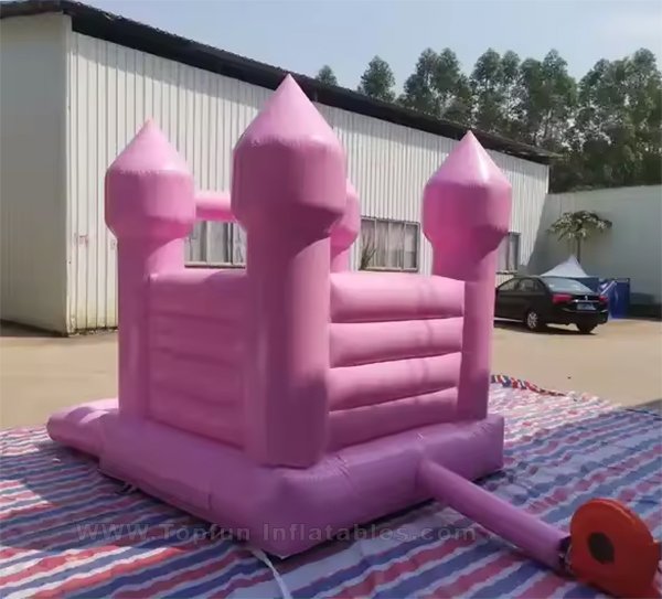 B018a pink bouncy castle