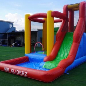 jump house with slide