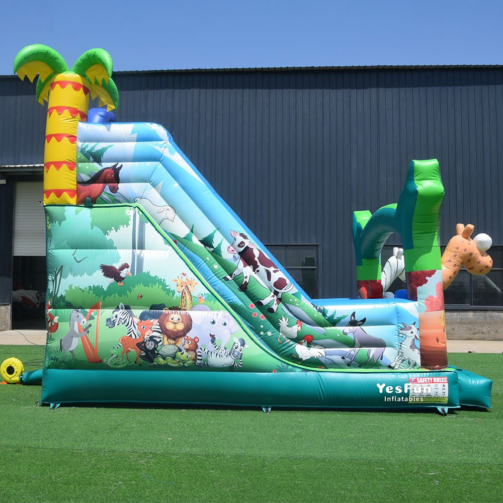 DS160b inflatable jungle slide