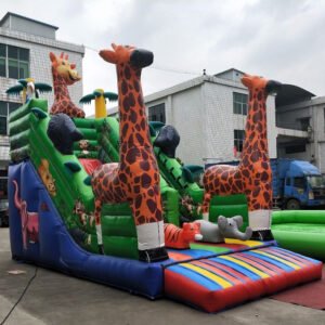 inflatable forest slide