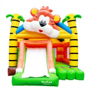 inflatable tiger jumping castle