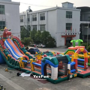 giant inflatable slide park