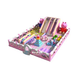 inflatable peppa playground