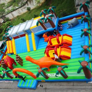 inflatable dino playground