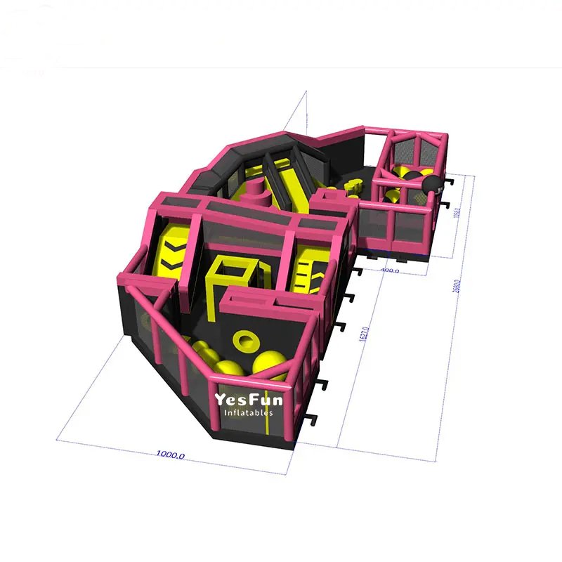 TP035b 拷贝 inflatable theme park obstacle course
